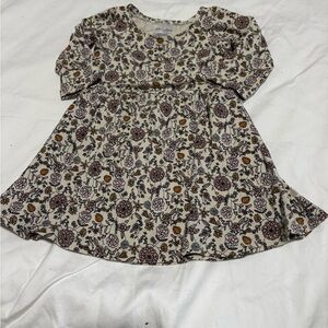 Floral Patterned Kids Casual Dress